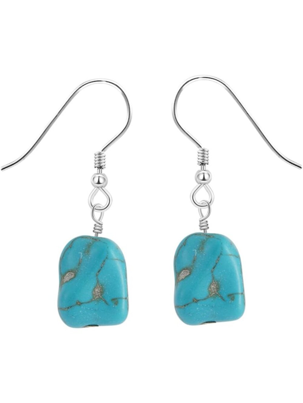 Vintage Turquoise Dangle Earrings | 925 Sterling Silver | Perfect Gift for Her